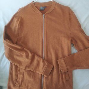 Asos orange sweater lightweight bomber